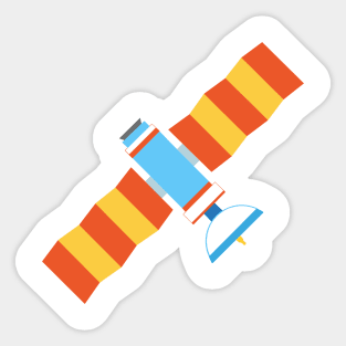 Space Satellite flying object Sticker